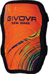 Givova Shinguard New Boss Adults & Kids Soccer Shin Protectors Orange PAR06-0001