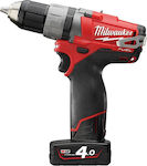 Milwaukee M12 FUEL Mașină de găurit Baterie 12V 2x4Ah 4933441871