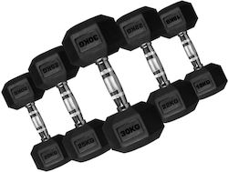 Viking Rubber Hexagon Dumbbell 1 x 25kg