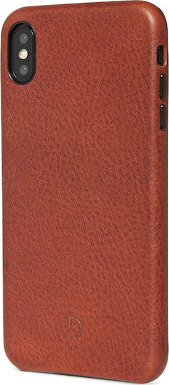 Decoded Leather Back Cover Δερματίνης Καφέ (iPhone XS Max)
