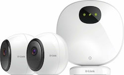 D-Link Integriertes CCTV-System mit Control Hub und 2 Drahtlose Kameras 1080p