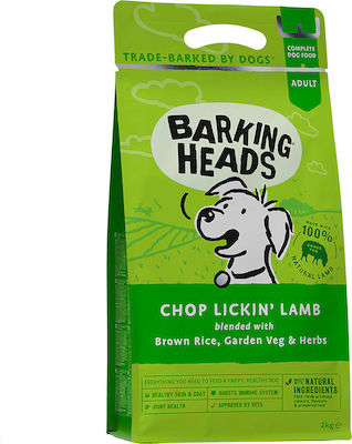 Barking Heads Chop Lickin' Lamb 2kg Trockenfutter für erwachsene Hunde mit Lamm und Brauner Reis