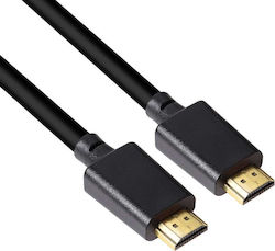 Club3D HDMI 2.1 Cable HDMI male - HDMI male 2m Μαύρο