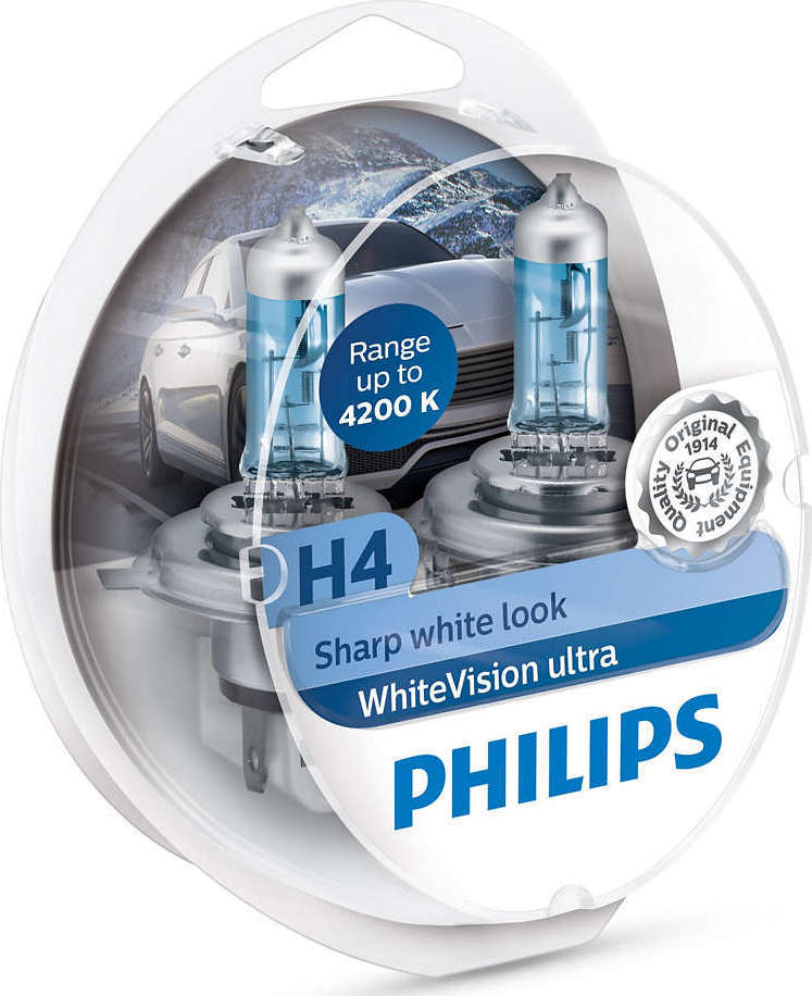 Philips WhiteVision ultra moto H4 ampoule de pha…