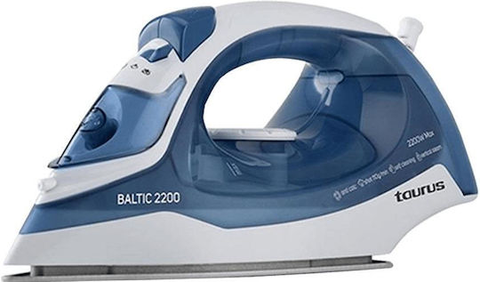 Taurus Baltic 2200 Steam Iron 2200W with Ceramic Plate and Continuous Steam Supply 30g/min