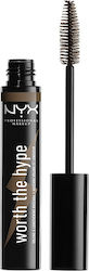 Nyx Professional Makeup Worth The Hype Volumizing & Lengthening Mascara για Όγκο Brownish Black 7ml