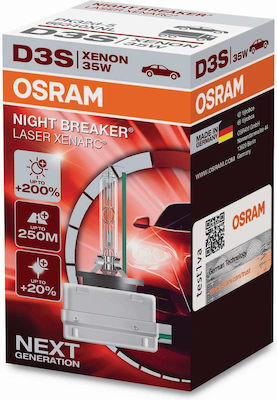 Osram Lămpi Autoturismului Night Breaker Laser Xenarc +200% D3S Xenon 42V 35W 1buc