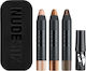 Nudestix Mini Nude Make-up-Set für die Augen Metallics - Burnish, Smoke, Nudity 4 Stück