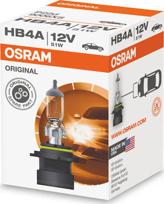 Osram Lămpi Autoturismului Original Line HB4-9006 Halogen 3200K Alb cald 12V 51W 1buc