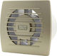 Europlast Wall-mounted Ventilator Bathroom 100mm Gold