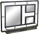 Inart Wandspiegel mit Gray Metallisch Rahmen 51x70cm 1Stück