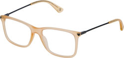 Police Eyeglass Frame Beige VPL563 858M