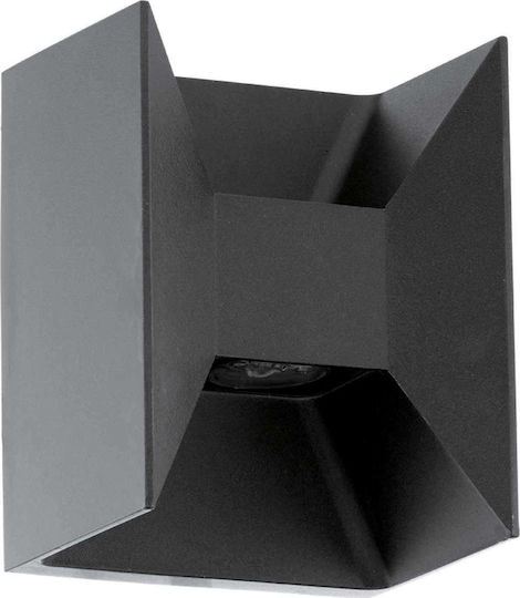 Eglo Morino Wall-Mounted Outdoor Ceiling Light LED IP44 5W with Warm White Light Double Beam 14x18εκ.