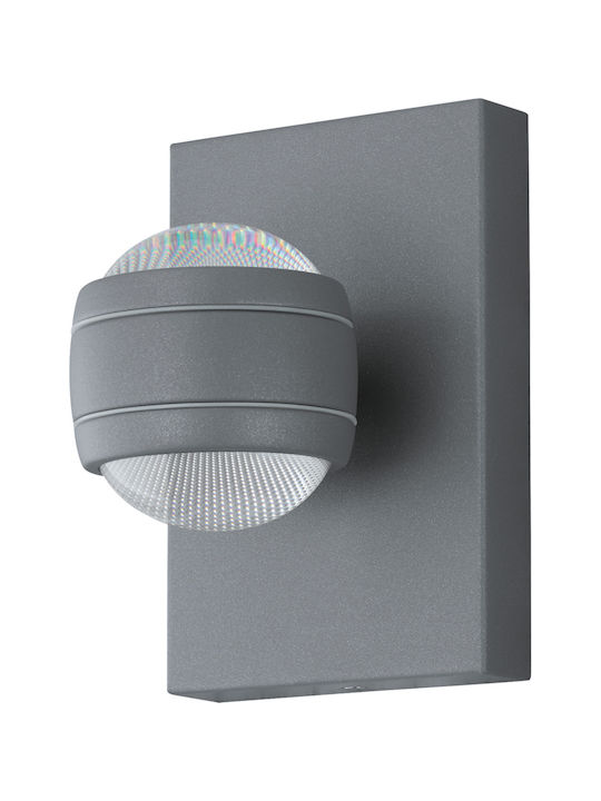 Eglo Sesimba Wall-Mounted Outdoor Ceiling Light LED IP44 7W with Warm White Light Double Beam