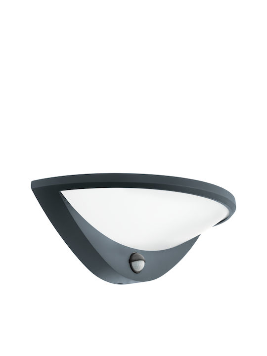 Eglo Belcreda Waterproof Wall-Mounted Outdoor Ceiling Light IP44 with Integrated LED Black