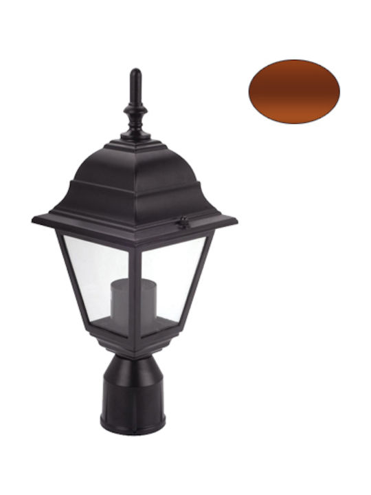 Aca Outdoor Lattern Lamp E27 Bronze