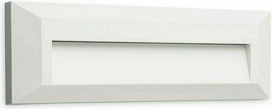 Aca Επιτοίχια Εξωτερική Πλαφονιέρα LED IP65 2W με Θερμό Λευκό Φως 23x8x2.7εκ.