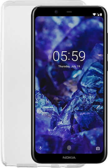 Idol 1991 Air Slim Back Cover Σιλικόνης Διάφανο (Nokia 5.1 Plus)
