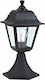 Aca Outdoor Floor Lamp Laterna IP44 for E27 Bulb Schwarz