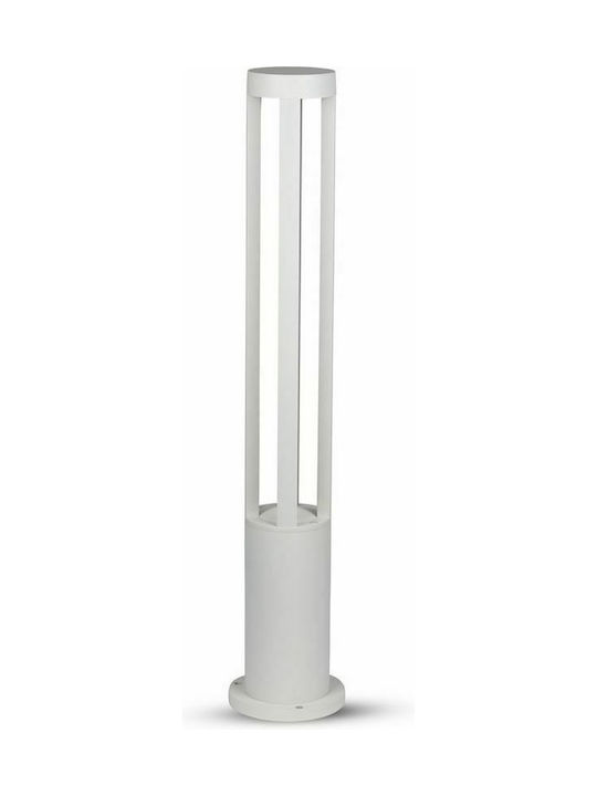 V-TAC Lamp Small Post LED Outdoor 10W with Warm White Light IP65 White