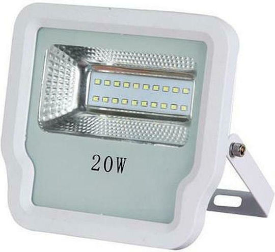 Eurolamp Waterproof LED Floodlight 20W Warm White 3000K IP65