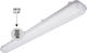 Eurolamp Lichtleiste Einseitiges Außenbereich mit LED-Lampe T8 18W 100cm