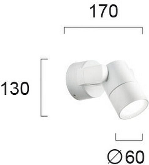 Viokef Paros Wasserdichtes Punkt Wandlicht 60cm Viokef Paros Wasserdichtes Punkt Wandlicht 60cm