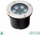 Viokef Lotus Spot De Podea LED 6W Cu Lumină Alb Cald IP67 Argintiu