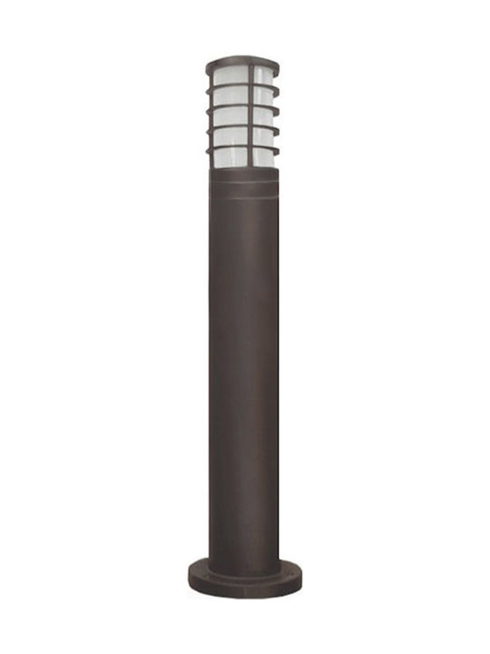 Adeleq Lamp Small Post Outdoor IP44 for Socket E27 Brown