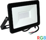 Adeleq Waterproof LED Floodlight 30W RGB IP65