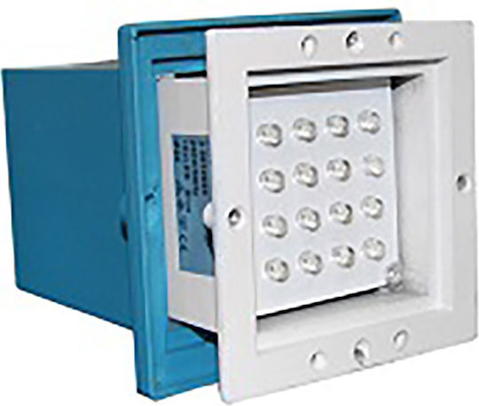 Adeleq Стенен Външен Плафон LED IP54 1W с Синя светлина