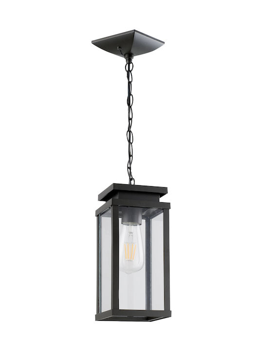 VK Lighting VK/03066/PE/B Outdoor Hanging Ceiling Light E27 in Black Color 75169-276694