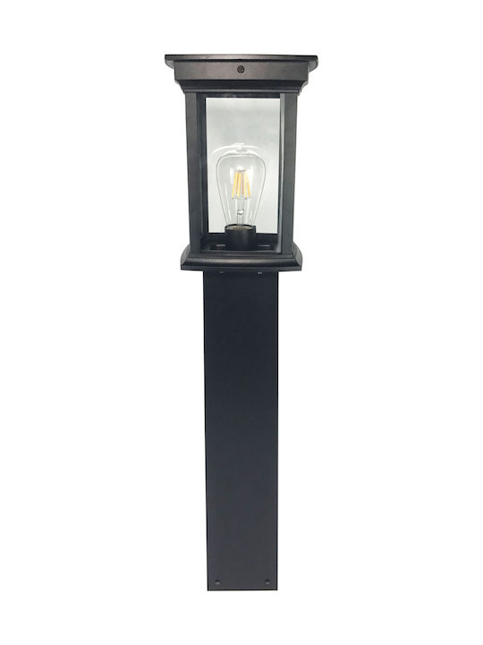 VK Lighting VK/03067/80/B Outdoor Small Post Lamp E27 Black