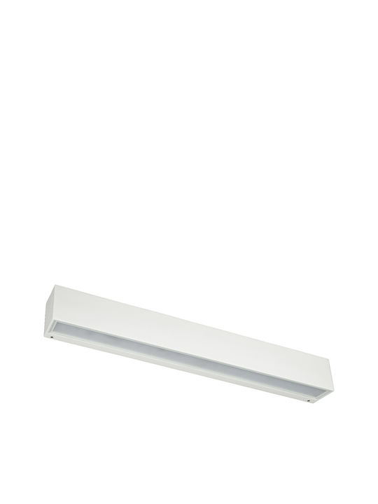 VK Lighting VK/02082/W/W Waterproof Wall-Mounted Outdoor Ceiling Light IP65 with Integrated LED White