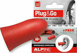 Alpine Plug & Go Ohrstöpsel in Rot Farbe 111.42.101 10Stück