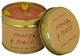 Bomb Cosmetics Aromatic Candle in Metal Box with Honey & Peach Perfume Tinned Candle 160g