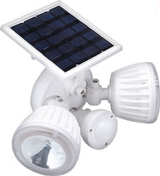 GloboStar Rezistent la apă Panouri solare Proiector LED 30W Alb Rece 6000K cu Senzor de Mișcare și Fotocelulă IP65