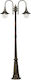 Ideal Lux Cima Outdoor Post Lamp 60W IP43 For E27 Bulb Bronze