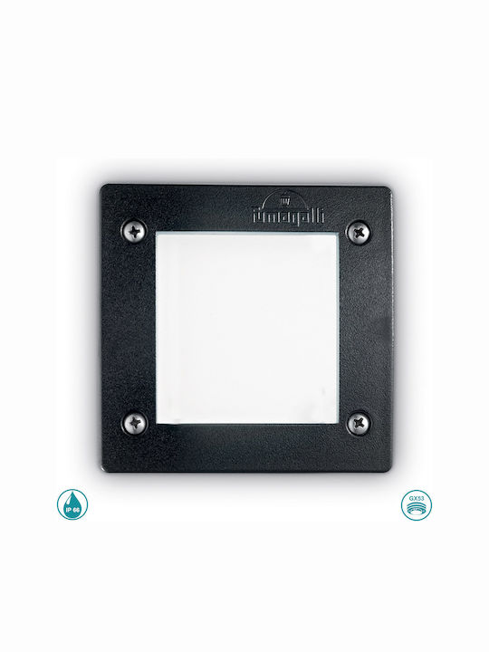 Ideal Lux Leti Wall-Mounted Outdoor Spot Light GX53 Black