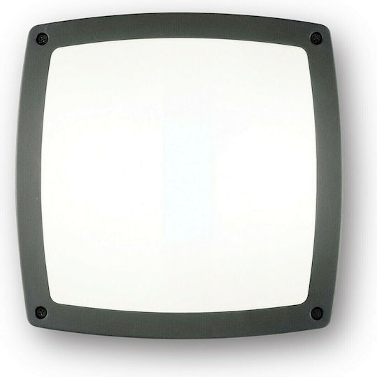 Ideal Lux Cometa Επιτοίχια Εξωτερική Πλαφονιέρα E14 IP54 30x30x8.5εκ.