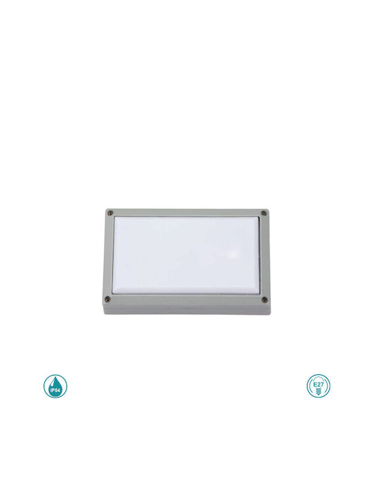 Spot Light Wall-Mounted Outdoor Spot Light IP54 E27 Silver