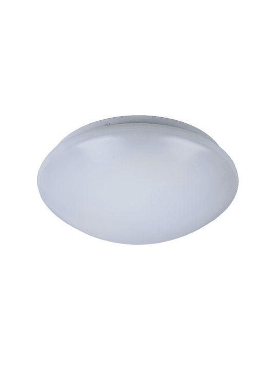 Elmark Outdoor Ceiling Flush Mount with Integrated LED in White Color 95LITE24LED
