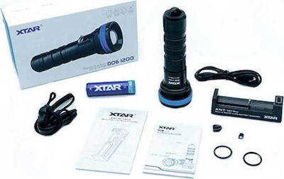 XTAR Diving Safety Light LED with Brightness 1200lm for Maximum Depth 100m D06 1200lm Full Set