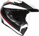 AGV AX-9 Dual On-Off Helmet with Pinlock DOT / ECE 22.05 1540gr Pacific Road Black / White / Red KR3795