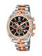 Jaguar Uhr Chronograph Batterie mit Rose Gold Metallarmband J856/3