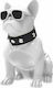 H-M10 Bulldog Head Rotatable Bluetooth високоговорител 5W с живот на батерията до 6 часа Бял
