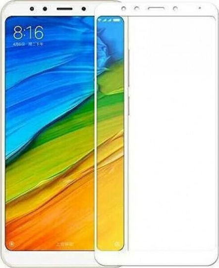 5D Full Glue Full Face Tempered Glass White (Redmi Note 5)