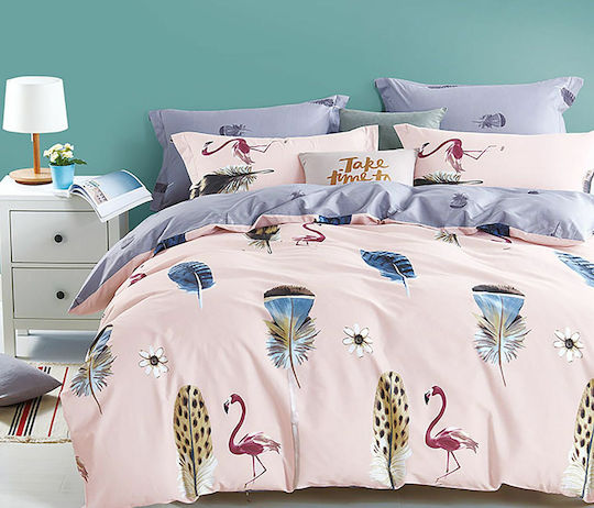 Homeline Semi Double Set 1244 Pink 170x260cm Homeline Semi Double Set 1244 Pink 170x260cm
