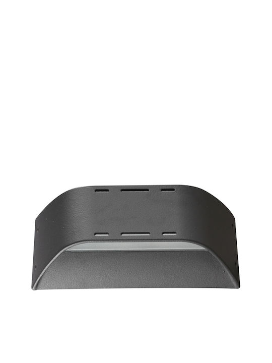Sun Light Επιτοίχια Εξωτερική Πλαφονιέρα LED IP54 6W Διπλής Δέσμης 23x8εκ.