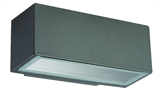 Sun Light Стенен Външен Плафон E27 IP44 Двоен лъч 22x12εκ.